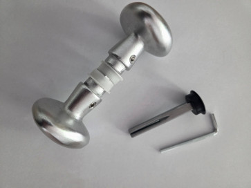 Locinox gerundetes Aluminium-Drückerpaar
