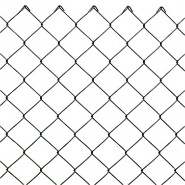 Maschendrahtzaun Komplettset, grün, 1,25 m hoch, 45 m lang