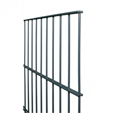 Doppelstabmatte / Zaunfeld, 8-6-8 mm, anthrazit, 1230mm hoch - 2,51 m lang 