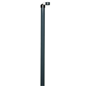 1 x Zaunstrebe, Länge 2,00 m, anthrazit, für 34mm Pfosten, für Maschendrahtzaun-Höhe 1,50 m