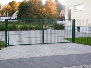 Doppelstabmatten Tor 2 Flugelig