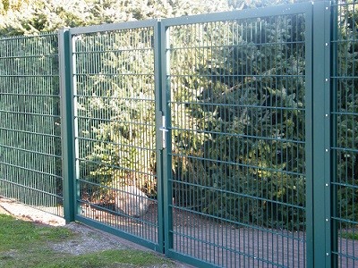 Zaunshop Doppelstabmatten Tor 6 5 6 Mm Fullung 2 Flugelig 300cm Breit X 80 Cm Hoch Verzinkt Anthrazit