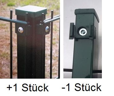Zaunshop 1 Eck Pfosten Statt Normalem Pfosten Fur 1030mm Doppelstabmattenzaun Set