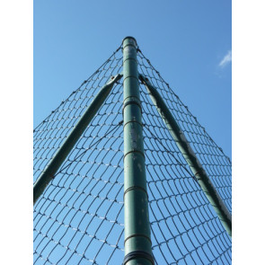 1 x Zaunstrebe, Länge 1,50 m, grün, für 38/40mm Pfosten, für Maschendrahtzaun-Höhe 1,00 m