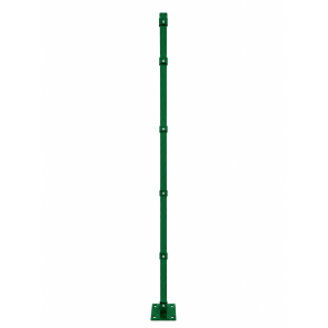 Pfosten für 1630mm Doppelstabmatte mit angeschweißter Bodenplatte 