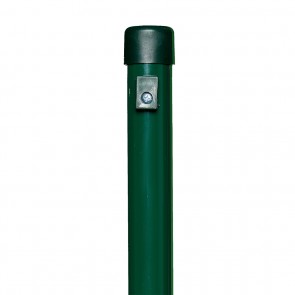 Zaunpfosten, Länge 1,75 m, grün, 38mm Durchmesser, für Maschendrahtzaun-Höhe 1,25 m